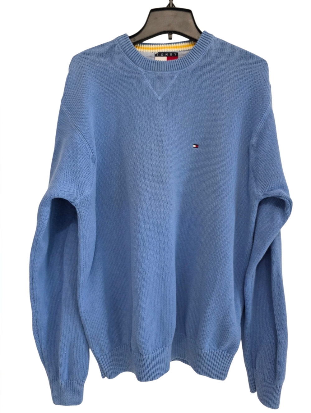 Tommy Hilfiger Vintage Crewneck Knit Sweater Blue Size XL
